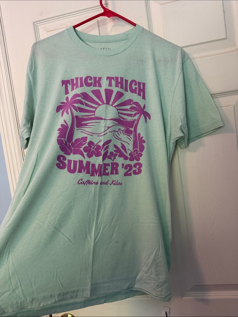 Mint Green 'Thick thighs Summer '23' Graphic Tee